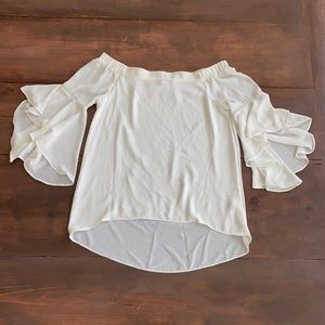 VICI White Off Shoulder Blouse - Small